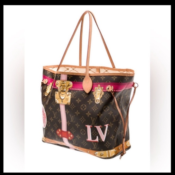 AUTHENTIC *Louis Vuitton* Ltd Edition Neverfull Trunks & Bags Tote MM - Picture 4 of 7